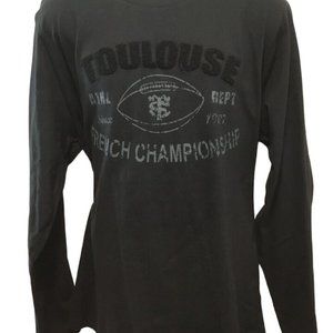 Long Sleeve T-Shirt STADE TOULOUSAIN Rugby SIZE 3X Football Jersey Toulouse XXXL
